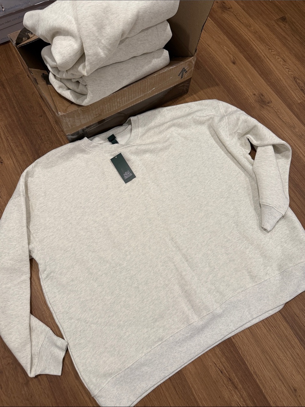 NWT 4 Pack Wild fable Neutral Oatmeal Crewneck Sweatshirt women’s XXL